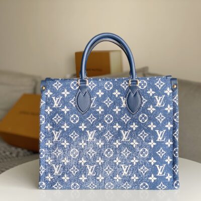 Replica Louis Vuitton Monogram Jacquard Onthego Mm Tote